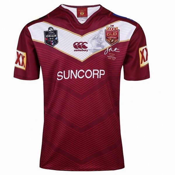 Camiseta Thurston QLD Maroons 2017-2018 Rojo